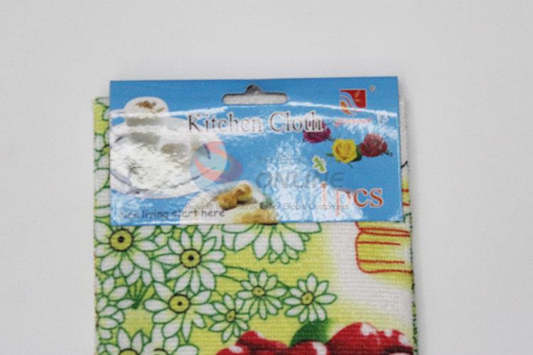 Polyester tea towel/kitchen towel/dish cloth in bulk wholesale