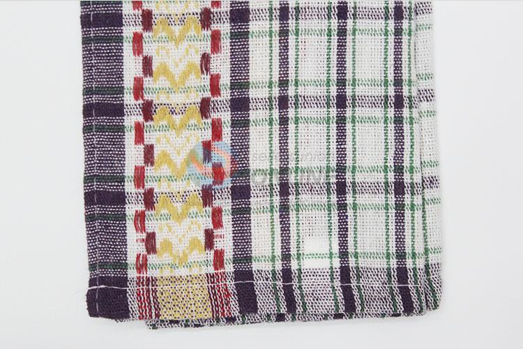 Factory directly cotton tea towel disposable checkered kitchen towel