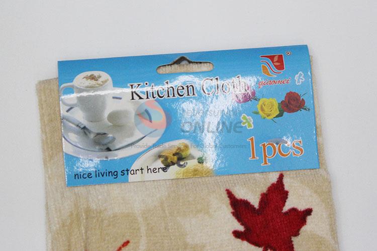 100% cotton leaves design kitchen hand towels