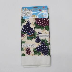 Wholesale Grapes Printed Microfiber Kitchen Tea Towels