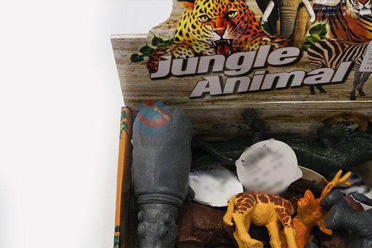 Good Factory Price Wild Animal Model Toys 12 pcs Simulation Animal Set