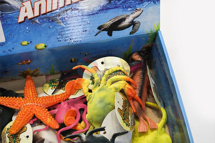 Best Sale 12 pcs Sea Animal Plastic Toy for Kids