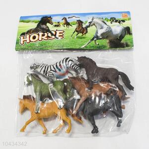 Hot Sale 6pcs Horse Toys Plastic Toy Animal for Kids