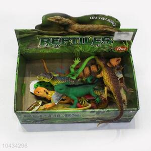 Wholesale Price 12 pcs  Plastic Lizard Toy Kids Animal Toys Gifts