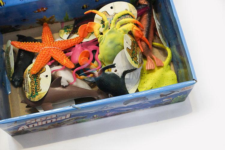 Best Sale 12 pcs Sea Animal Plastic Toy for Kids