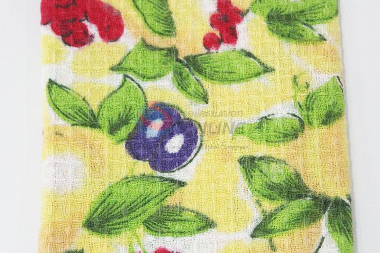 Fruit printed linen kitchen towel/tea towel