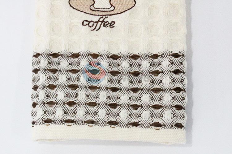 Soft coffee kitchen towels for wholesale