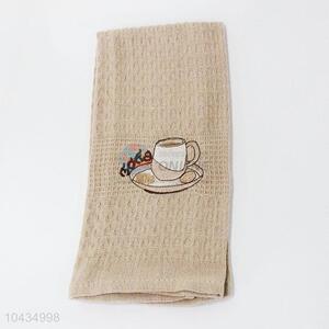 Coffee printed fiber cleaning cloth kitchen towel