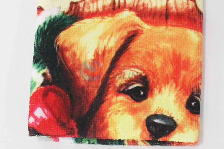 Cute dog kitchen towel dish towel