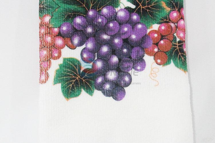 Wholesale price super fiber printed kitchen tea towel