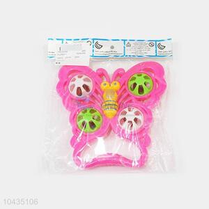 New Arrival Butterfly Shaped Plastic Baby Rattle Toys