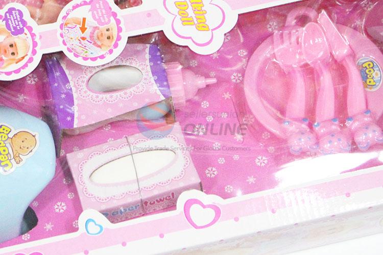 Customized New Fashion Doll Toys Feeding Set