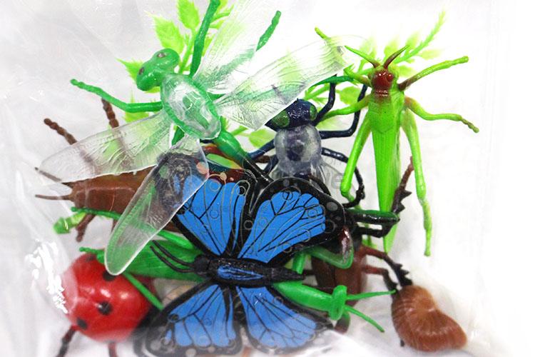 Custom 10 Pieces Simulation Insect Series Animal Model Toy Set