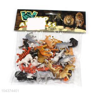 Delicate Design 36 Pieces Solid Wild Animal  Series Toy Set