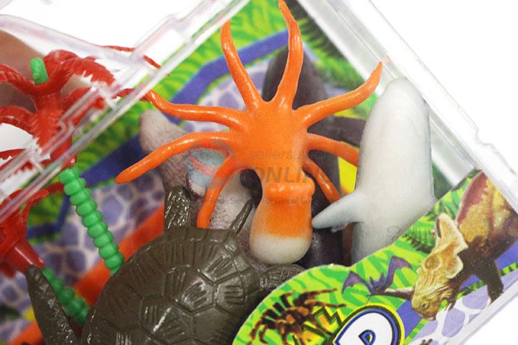 Unique Design Solid Marine Animal Model Toy Set Simulation Animal Toy