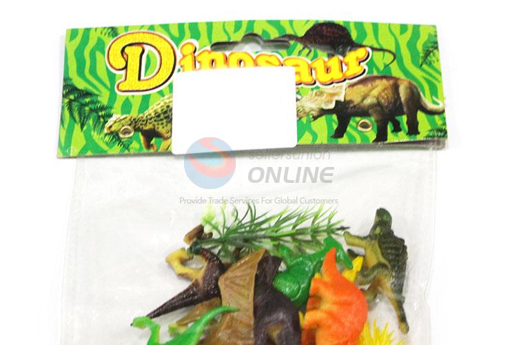 Top Quality 12 Pieces Plastic Solid Dinosaur Model Animal Toy Set