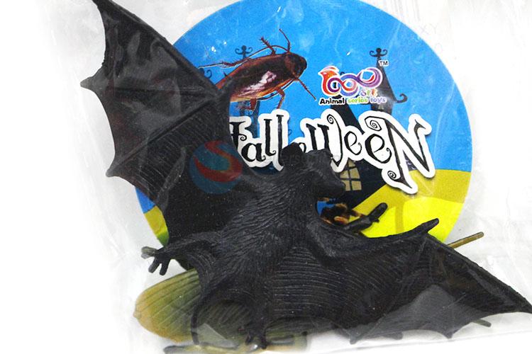 New Arrival Plastic Solid Bat Halloween Series Animal Model Toy