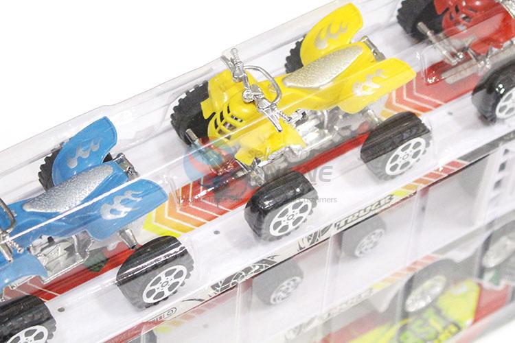 Inertial Double-Deck Platform Truck With 6 Pieces Beach Toy Car