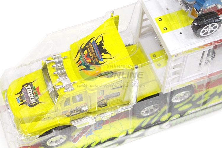 Inertial Double-Deck Platform Truck With 6 Pieces Beach Toy Car