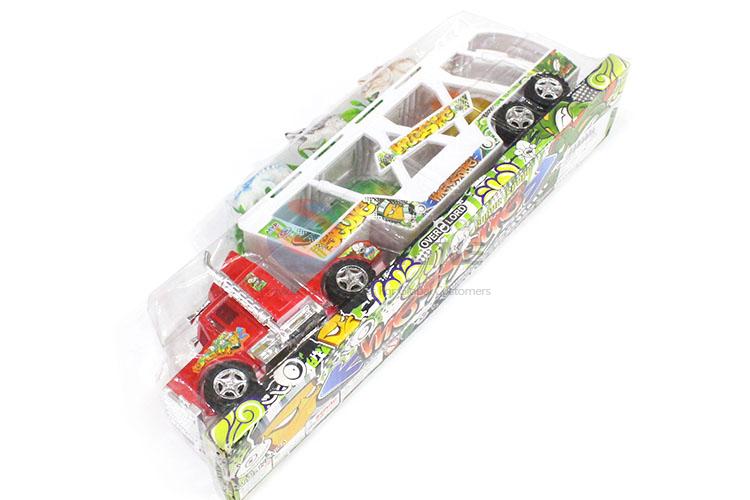 Popular Inertial Towing Vehicle With 5 Pieces Dinosaur Toy Set