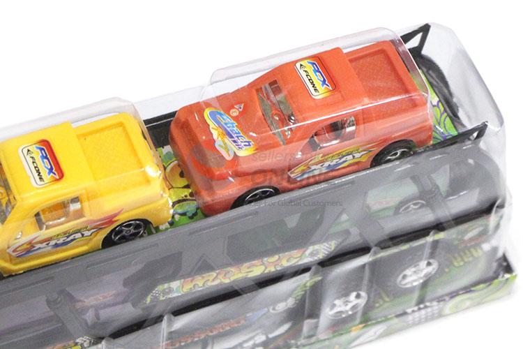 Cheap Inertial Towing Vehicle With 4 Pieces Sliding Toy Car