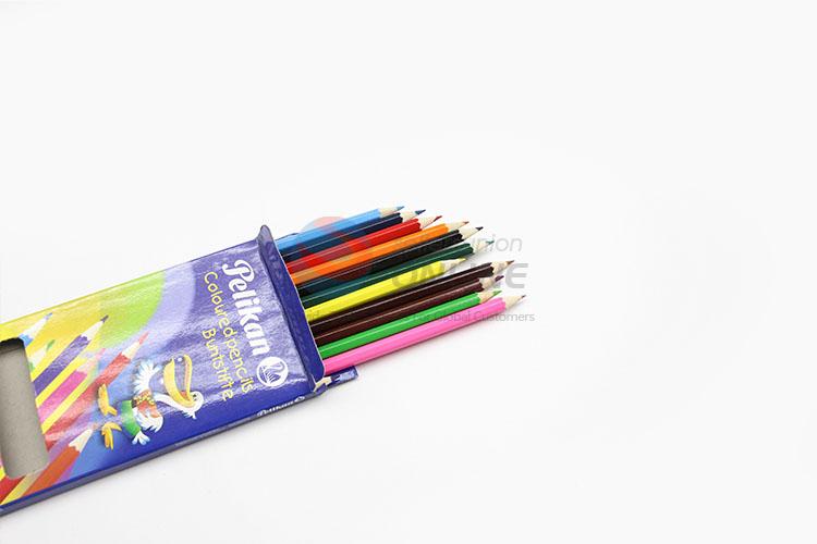 Factory Direct High Quality 12pcs Safe Non-toxic Colored Pencil for Kids