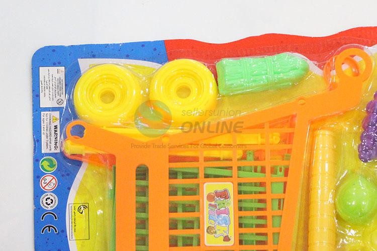 Low price fruit/vegetable shopping cart model toy