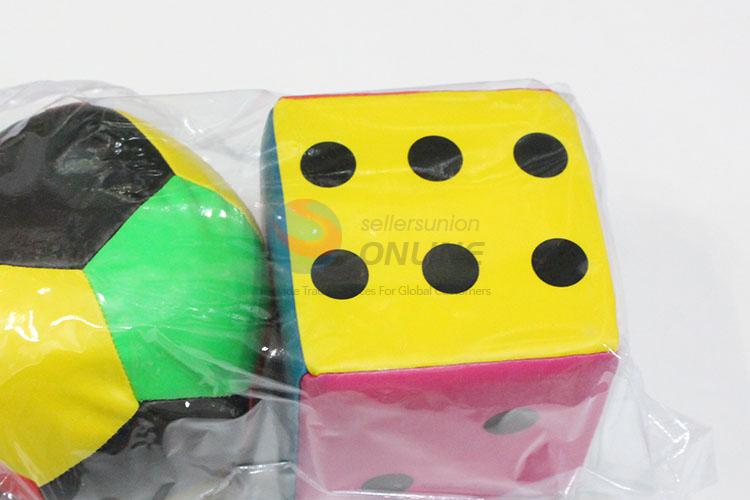 Popular facory supply 2pcs dice/ball shape toy set