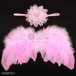 Creative Design Baby Hair Band Angel Wings Decoration Set