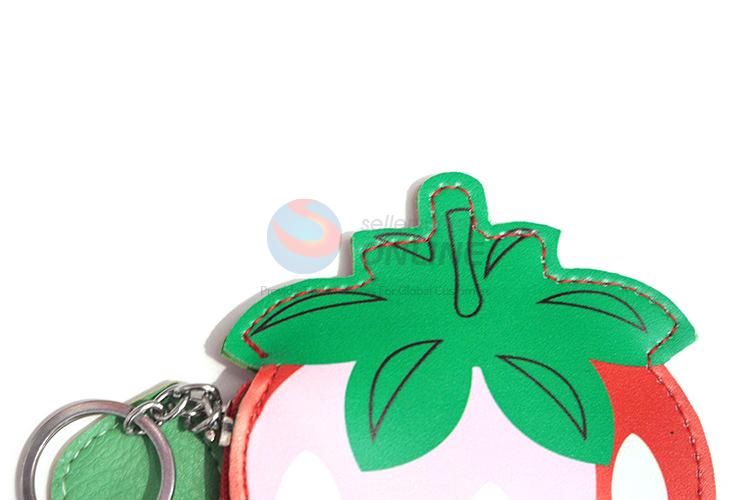 High sales promotional pvc strawberry printing coin bag