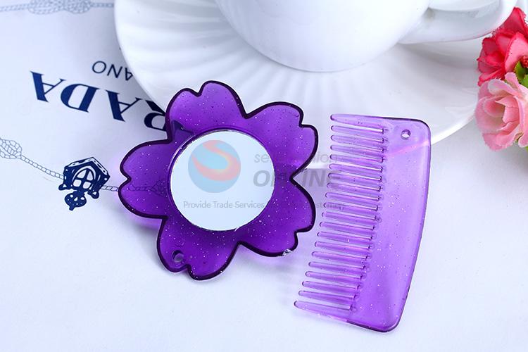 Factory directly sell plastic mirror&comb set