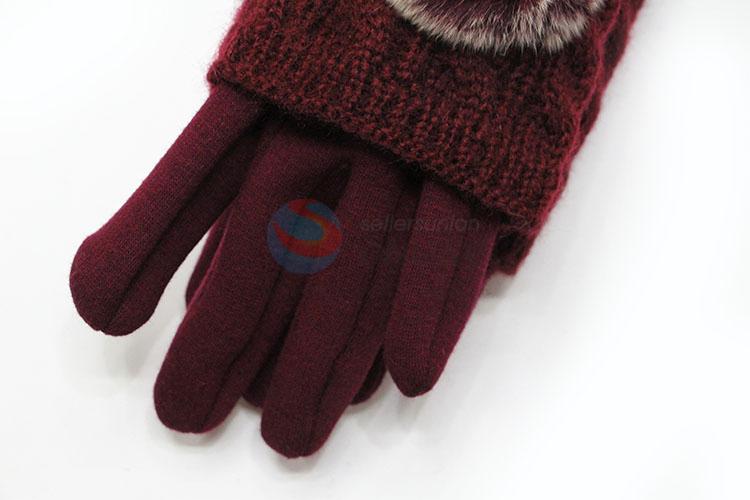 Cheap Professional Fashion Winter Warm Soft Women Gloves