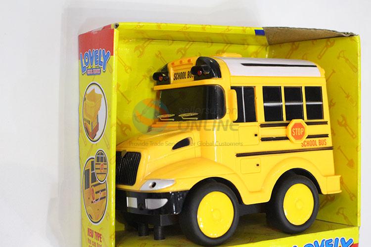 Popular low price school bus shape toy car