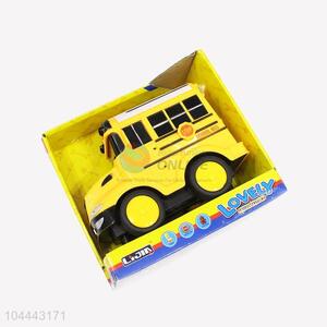 Popular low price school bus shape toy car