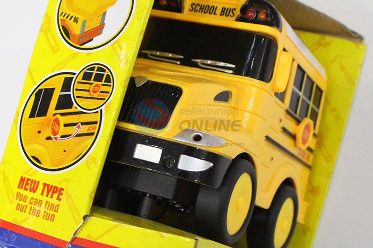 Popular low price school bus shape toy car