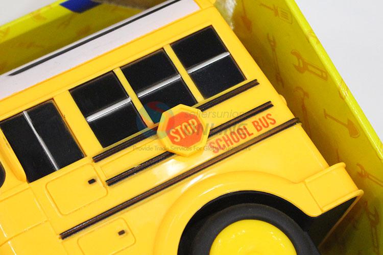 Popular low price school bus shape toy car