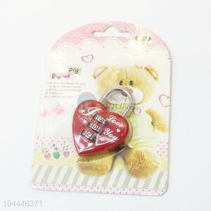 Factory Supply Heart Shaped Password Mini Luggage Number Lock