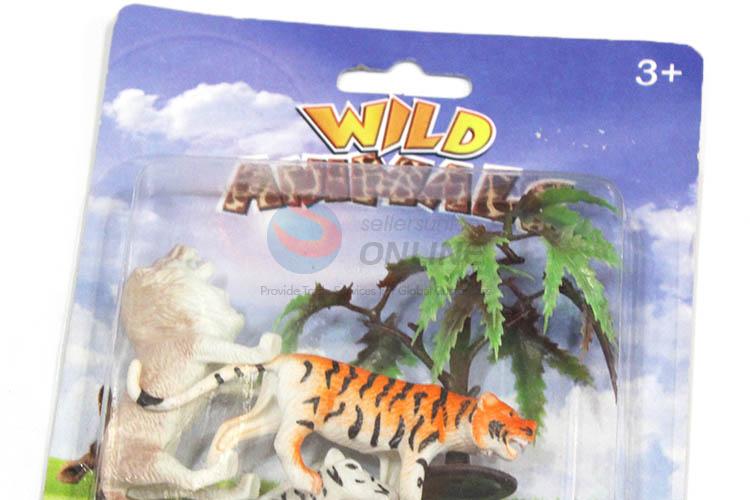 Custom Plastic Mild Animal Model Toy Set For Children