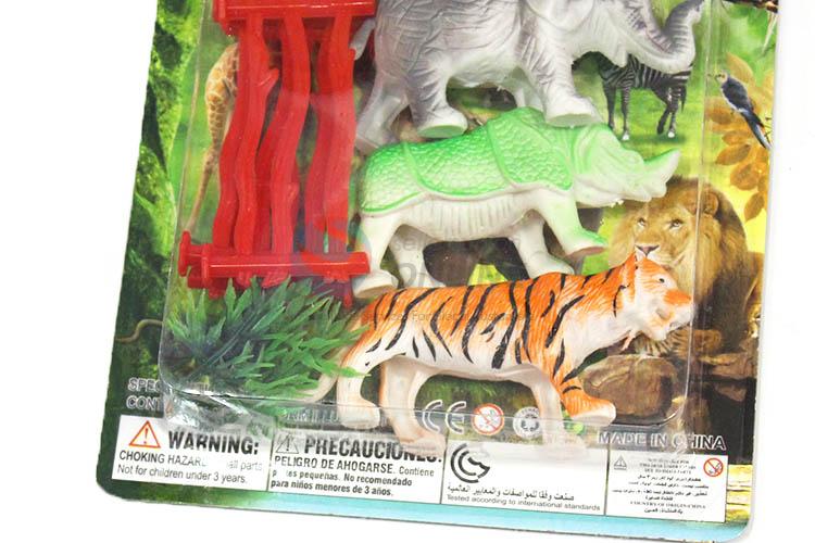 Popular Plastic Wild Animal Model Toy Plastic Animal Toy Set