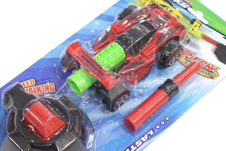 Cartoon Plastic Air Pressure Racing Car Toy For Children