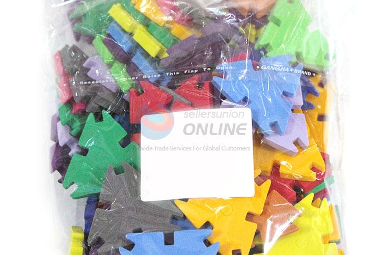 Best Price 120 Pieces Triangle Snowflake Blocks Kids DIY Toy