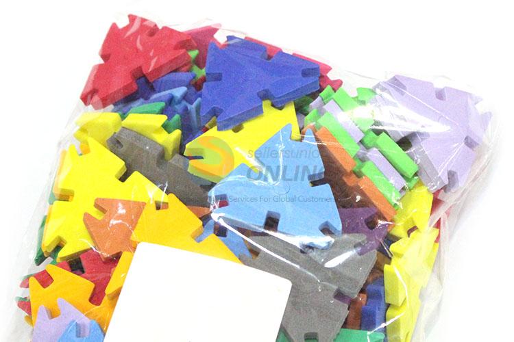 Best Price 120 Pieces Triangle Snowflake Blocks Kids DIY Toy