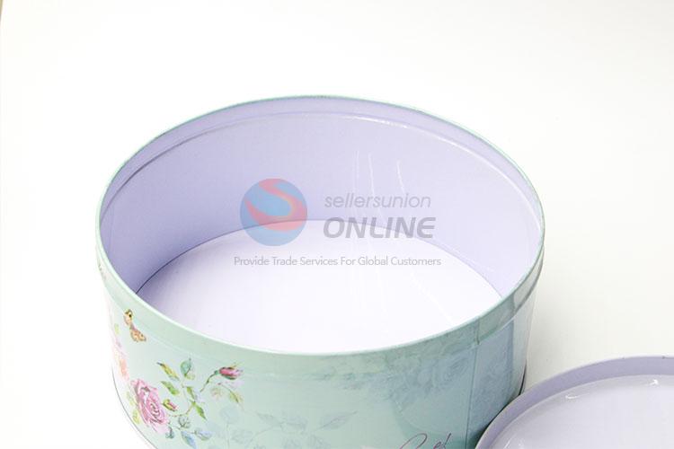 New Arrival Tin Storage Box Set in Round Shape