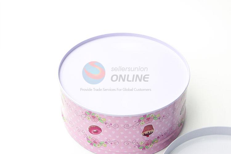 Factory Direct Tin Storage Box Set in Round Shape