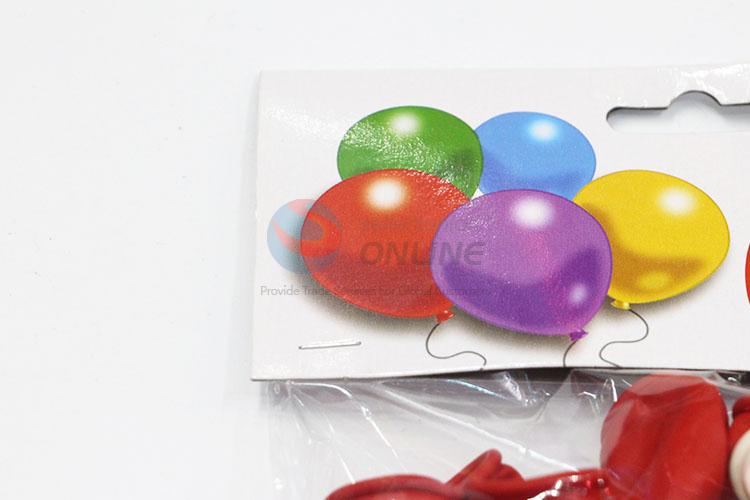 Party Supplies White and Red Color Foil Balloons