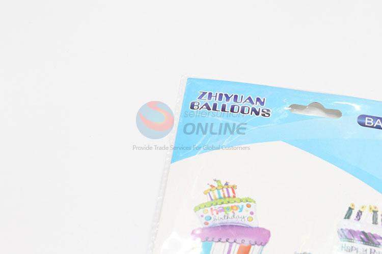 Birthday Cake Shaped Foil Balloons Aluminum Balloon for Party Decoration