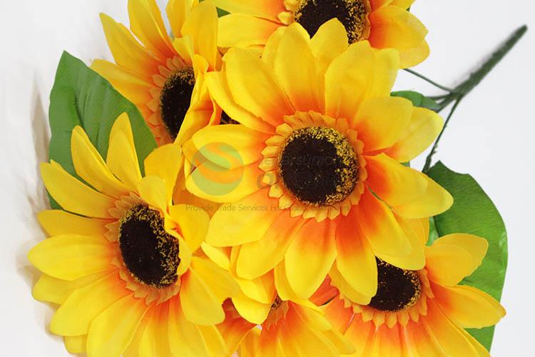 Competitive price hot selling fake bouquet artificial sunflower