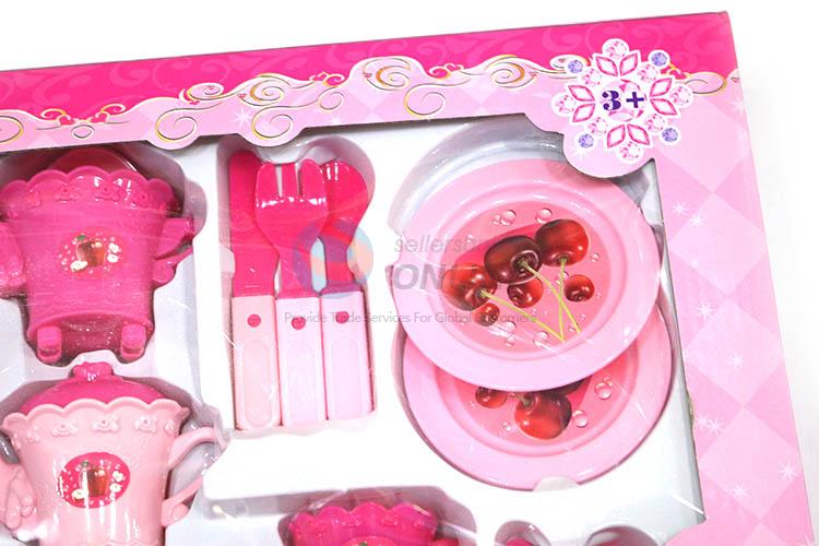 Fashion Style Simulation Tea Set Plastic Kitchen Set Toy For Children