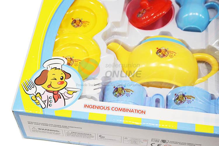 Cute Design Mini Tea Set Plastic Kitchen Sets Toy