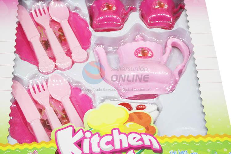 Popular Plastic Tea Set Tableware Kitchen Set Toy